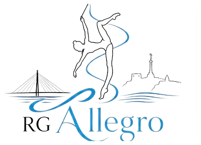 Silueta ritmičke gimnastičarke iz vizuelnog identiteta RG Allegro
